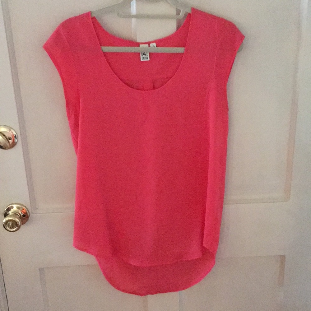 Coral blouse